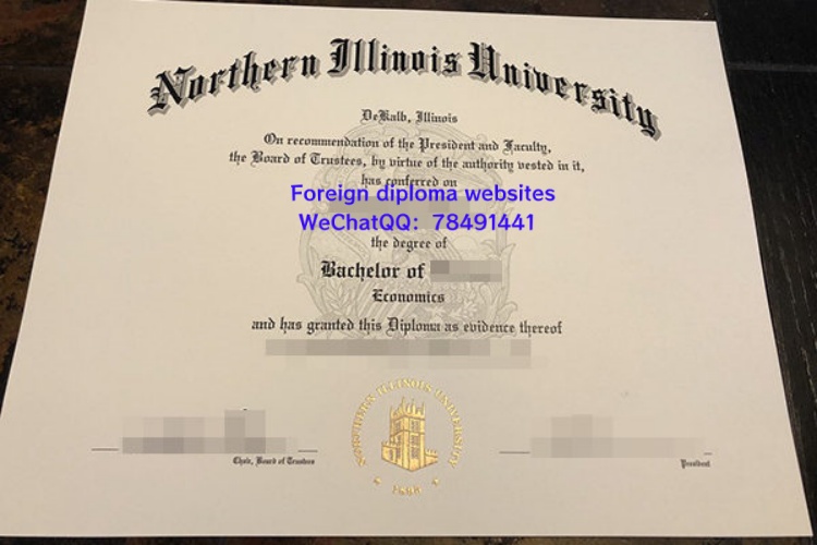 Northern Illinois University official diploma sample United States
